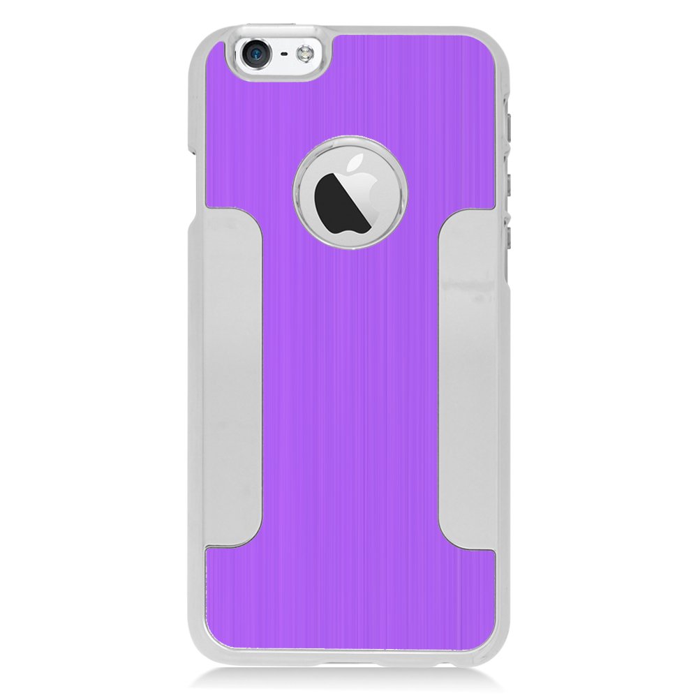 Luxury Metal iPhone 6 Case - Purple/Silver for Business & Travel