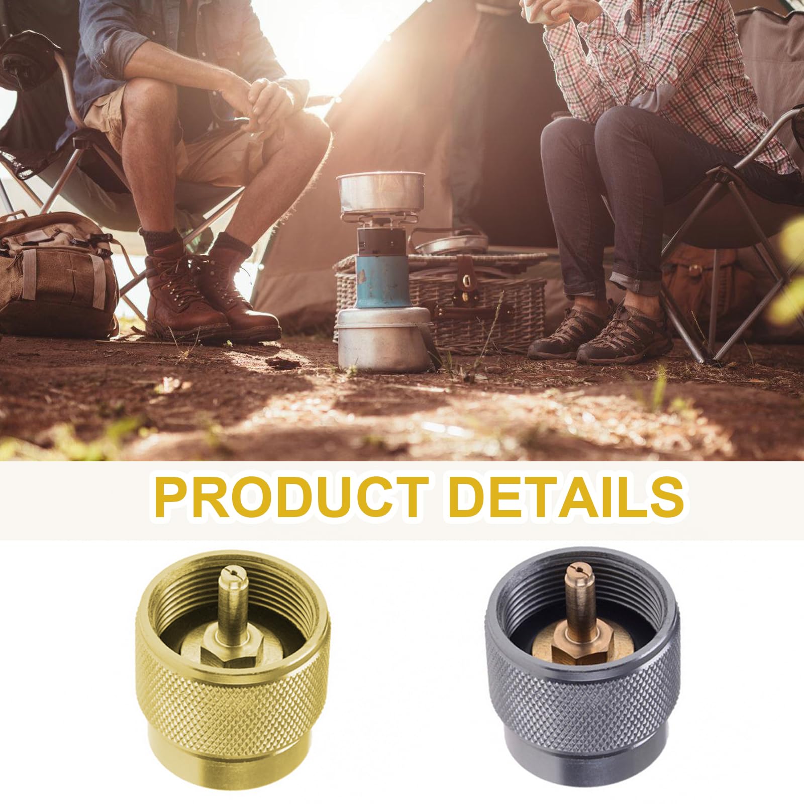 Portable Aluminum Alloy Quick Connect Adapter - Small Conversion Tool for Outdoor Activities, Camping, Hiking & RV Use