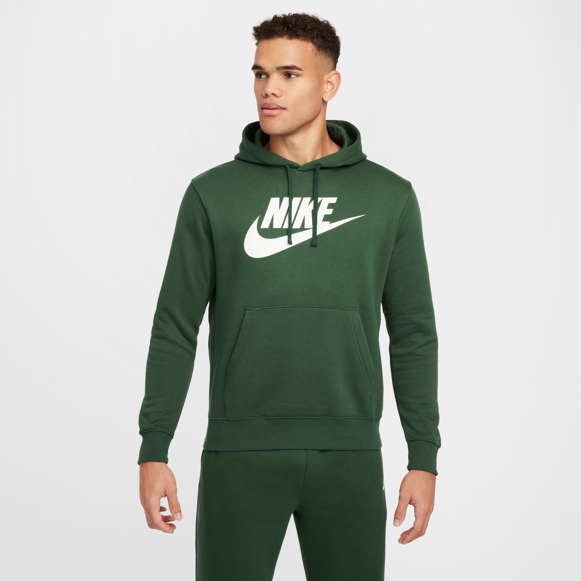 Men's Nike Graphic Pullover Hoodie - Comfortable Cotton Sweatshirt for Casual Wear, Gym & Outdoor Activities | Trendy Streetwear Style for Men