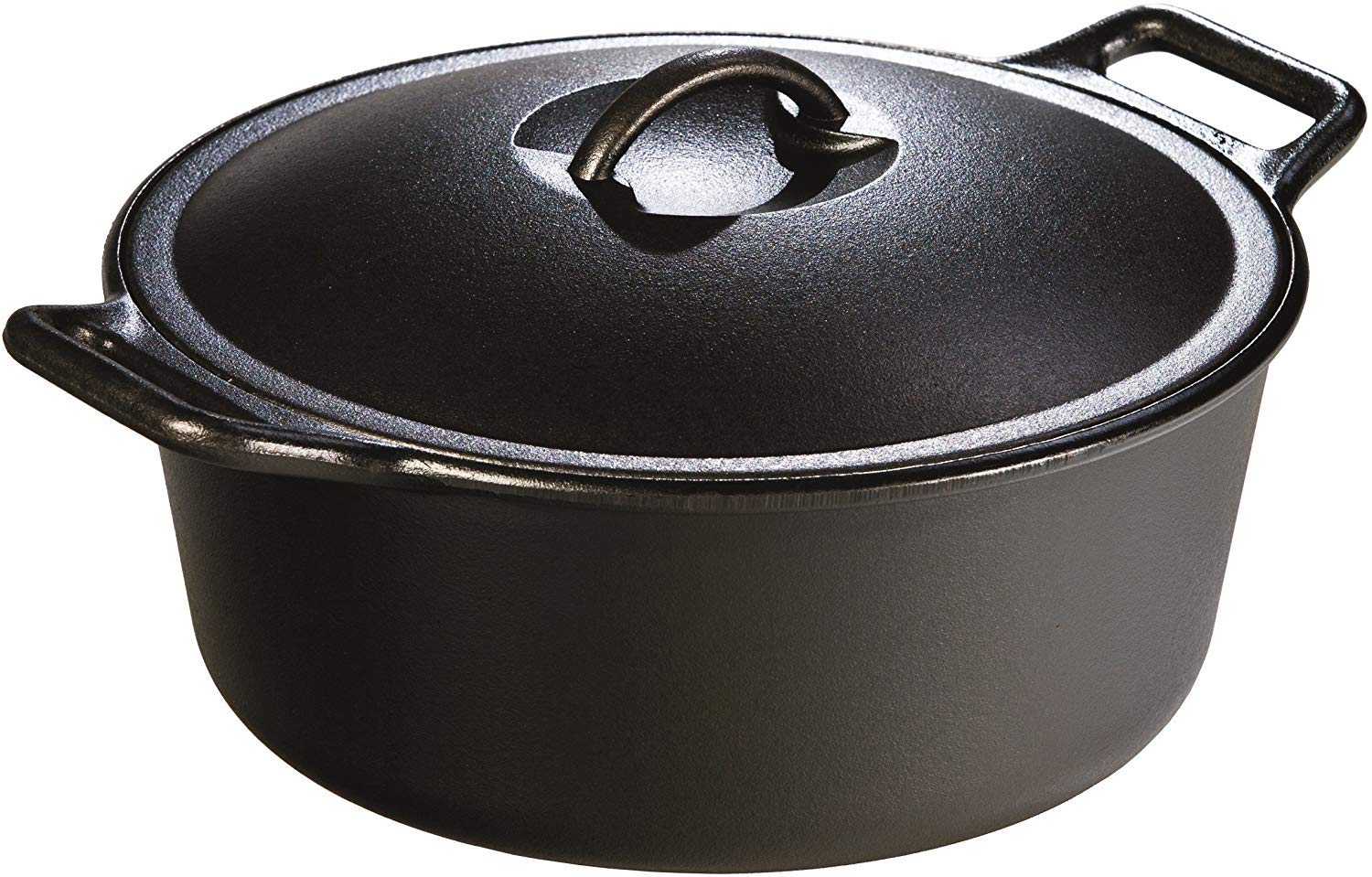 Lodge BOLD Exclusive 7-Quart Premium Pre-Seasoned Cast Iron Dutch Oven with Lid - Heavy Duty Dual Handles for Oven, Stove, Grill & Campfire Cooking - Perfect for Baking, Stewing, Roasting & Outdoor Camping - Black