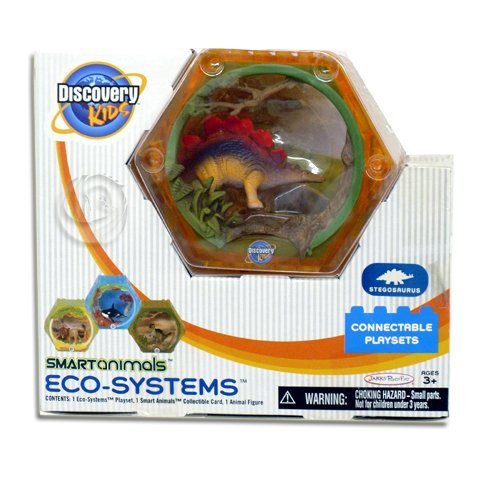 Discovery Kids Eco Systems - Stegosaurus Dinosaur Toy Set for Kids, STEM Learning & Educational Play | Perfect for Classroom, Birthday Gifts & Dinosaur Lovers
