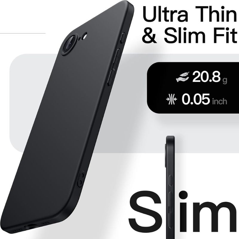 JETech Slim Protective Case for iPhone 16e - Ultra Thin Lightweight Cover with Scratch Resistance | Perfect for Everyday Use, Travel & Outdoor Activities