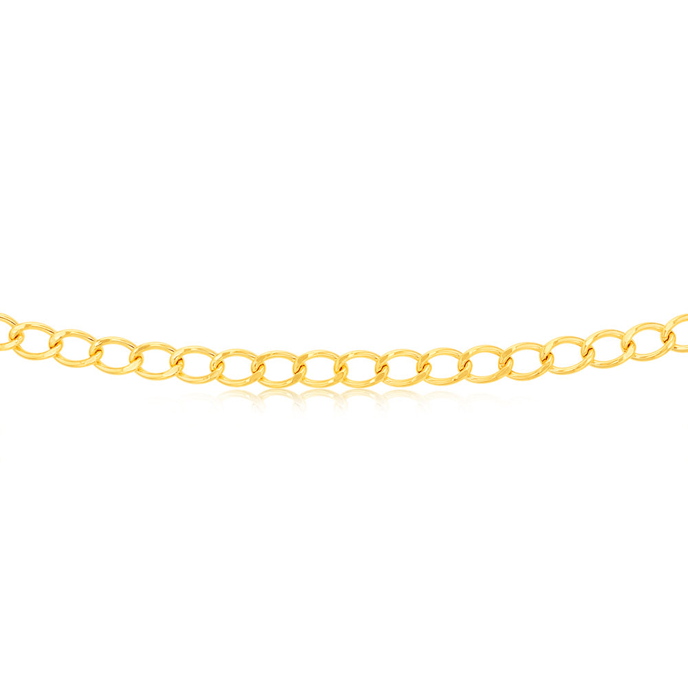 9ct Yellow Gold 150 Gauge Open Curb 50cm Chain - Elegant Jewelry for Women & Men, Perfect for Gifts, Weddings & Everyday Wear