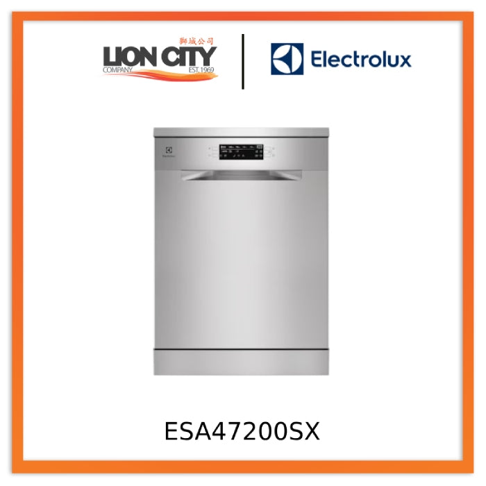 Electrolux ESA47200SX 60cm UltimateCare 300 Freestanding Dishwasher - 13 Place Settings, Energy Efficient & Quiet for Large Families - Perfect for Kitchens, Restaurants, and Entertaining