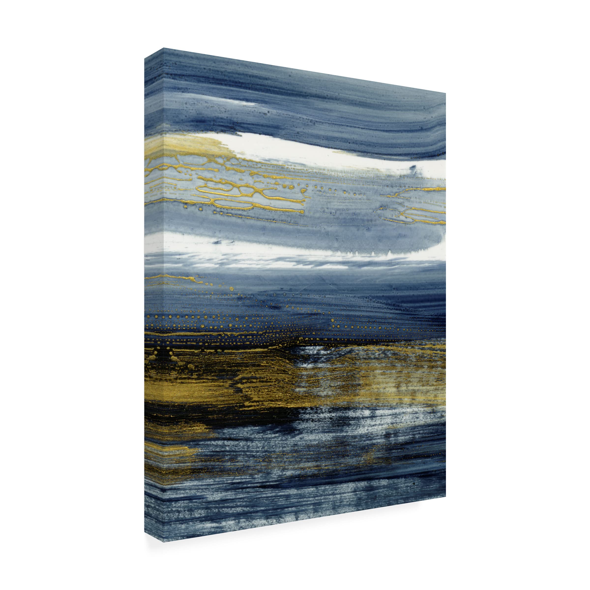 Trademark Fine Art 'Current Mood II' Canvas Wall Art by Ethan Harper - Modern Abstract Painting for Living Room, Bedroom & Office Decor