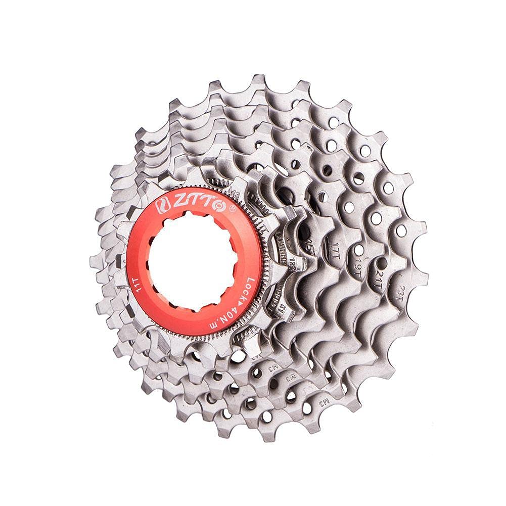 8-Speed 23T Lightweight Bicycle Freewheel Cassette - Threaded Hub Compatible with Road Bikes, MTB & BMX - Durable Replacement Sprocket for Cycling, Commuting & Mountain Trails
