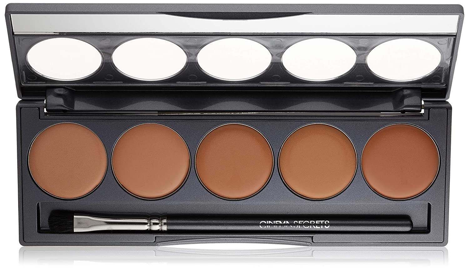 CINEMA SECRETS Pro Cosmetics Ultimate Foundation 5-in-1 Pro Palette - 500B Series | Professional Makeup Kit for Flawless Coverage, Contouring & Highlighting | Perfect for Bridal, Photography & Special Occasion Makeup