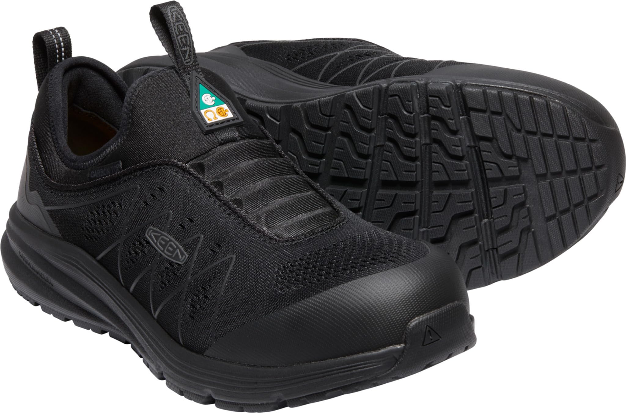 KEEN Utility Men's CSA Vista Energy Shift Low Composite Toe Slip-On Work Shoes - Lightweight & Comfortable Industrial Sneakers for Construction, Warehouse & Outdoor Work
