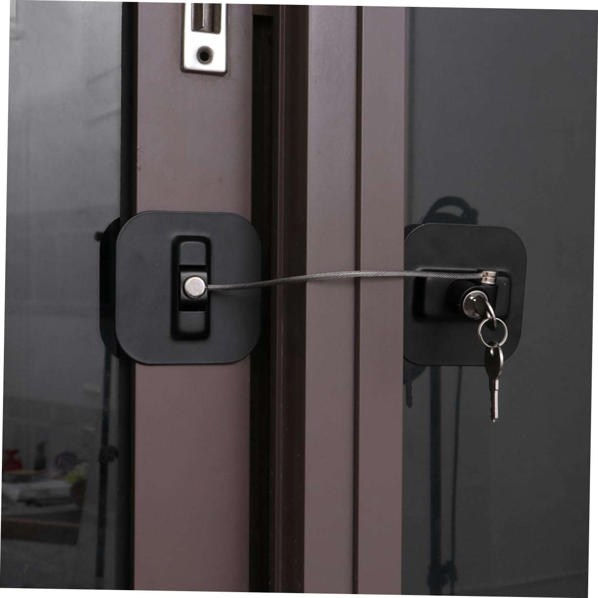 Child Proof Window Locks (3-Pack) - Baby Safety Black Cable Locks for Sliding Windows - Easy Install No Drill Security - Perfect for Homes with Toddlers & Pets