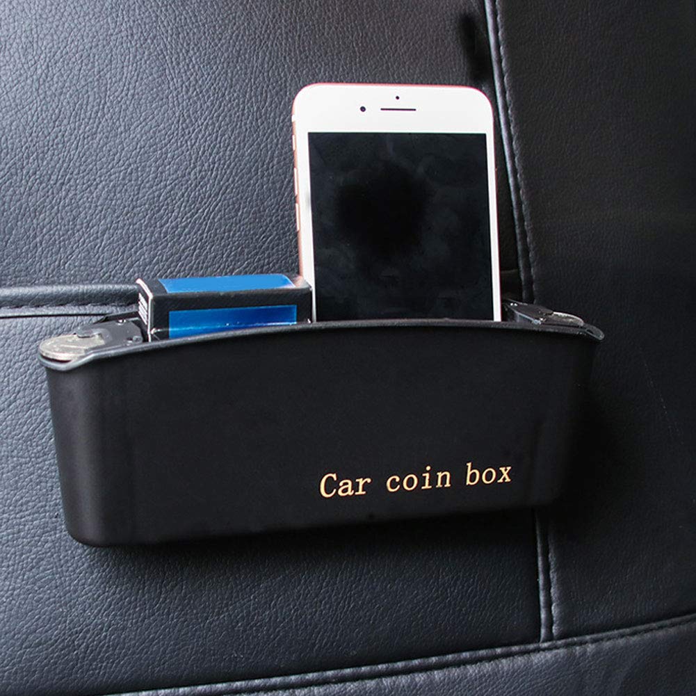 Plastic Car Phone Holder & Storage Organizer - Multi-Use Car Door Pocket Organizer with Trash Bin - Perfect for Car Accessories, Road Trips & Daily Commute