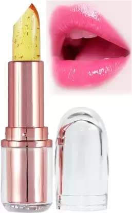 AGLEY Magic Color Changing Lip Jelly - Pigmented, Waterproof Lipstick (Pink, 3.6g) | Long-Lasting Hydrating Lip Gloss for Day & Night Wear, Parties & Special Occasions