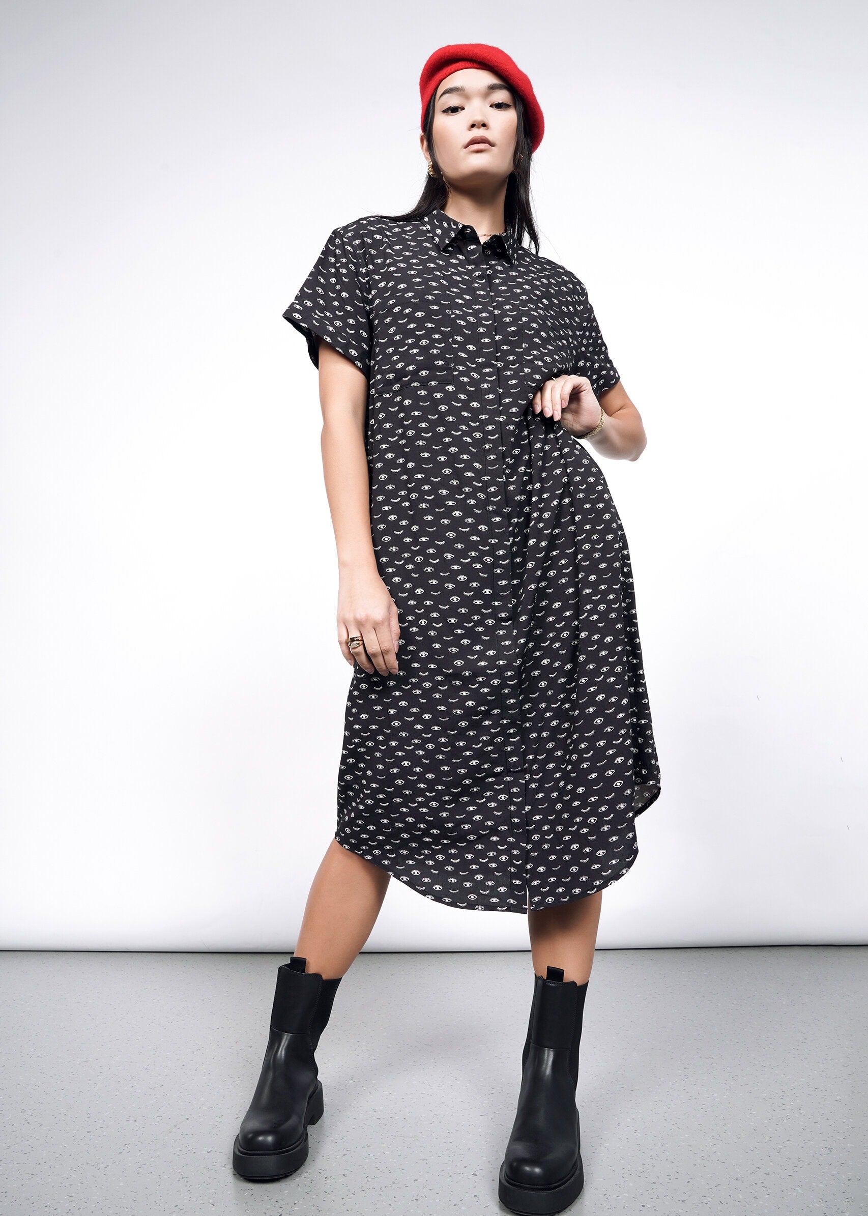 Empower Women's Shirt Dress - Stylish & Comfortable Casual Wear for Work, Office & Everyday Outfits | Perfect for Business, Travel & Weekend Errands