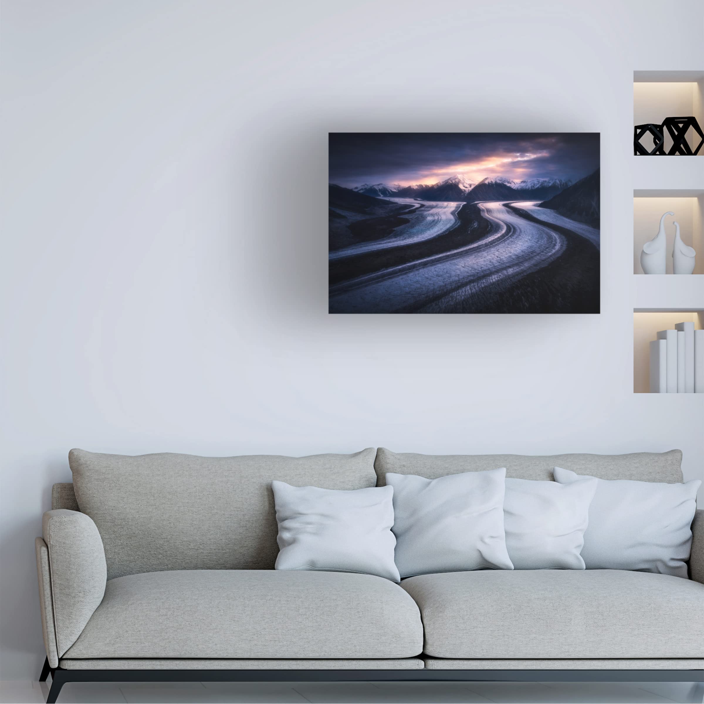 Trademark Fine Art 'Fading Away' Canvas Wall Art Print by Simon Roppel - Perfect for Living Room, Bedroom & Office Decor