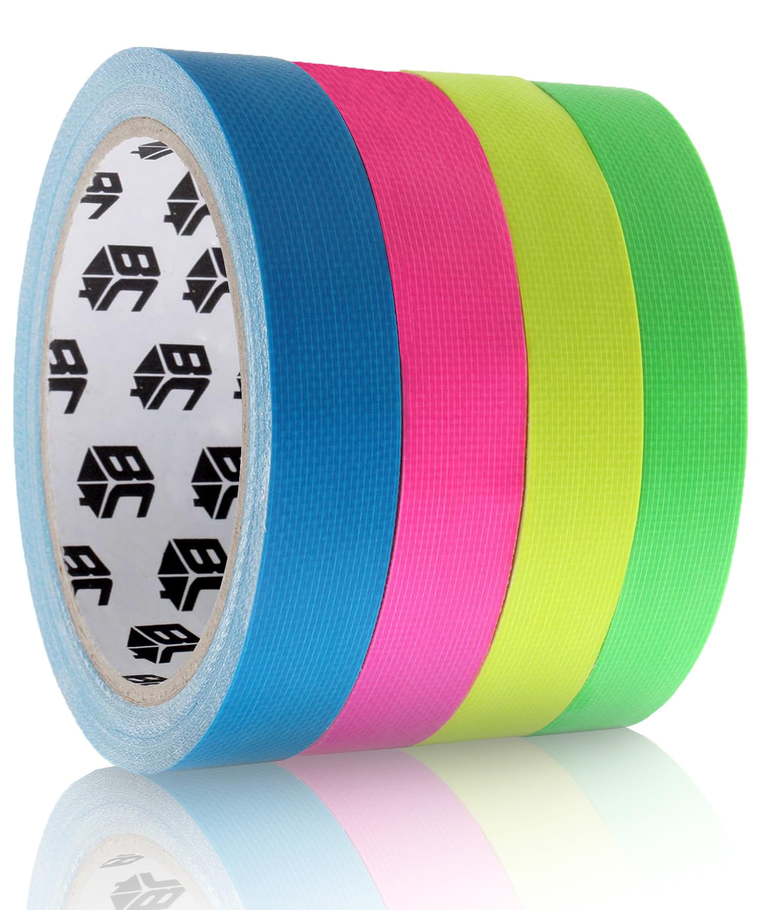 Bates Neon Colored Gaffers Tape - 4 Pack (0.65
