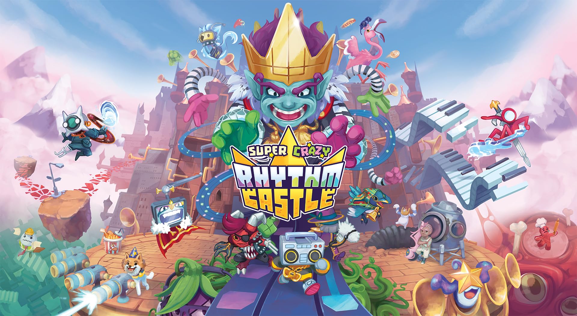 Super Crazy Rhythm Castle PS5 Game - Fun Music & Rhythm Adventure for PlayStation 5 - Perfect for Party Games & Family Entertainment