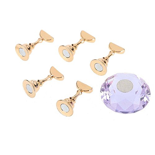 4-Color Magnetic Nail Tip Stand Holder - Professional Salon & DIY Manicure Display Stand for Nail Art Practice (Purple, Pink, Blue, Black) | Perfect for Nail Technician Training, Home Practice & Salon Showcase | Great for Gel Polish Display, Manicure Organization & Nail Art Beginners | Ideal for Nail Art Studios, Beauty Schools & Home Nail Stations | Use for Nail Art Practice, Salon Displays & DIY Manicure Organization