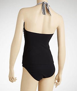 Gottex Women's Twist Front Halter V-Neck Tankini Top Swimsuit - Sexy Beachwear for Pool, Vacation & Summer Activities