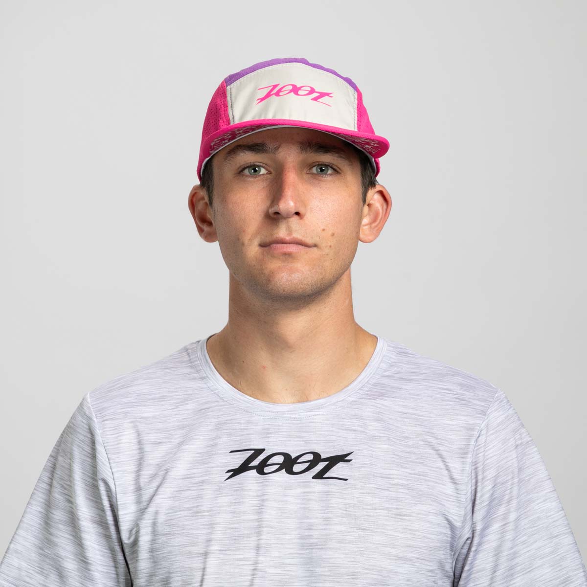 Unisex Tech 5 Panel Hat - Pink Aloha Print Adjustable Snapback Cap for Men & Women - Perfect for Beach, Surfing, and Summer Outdoor Activities