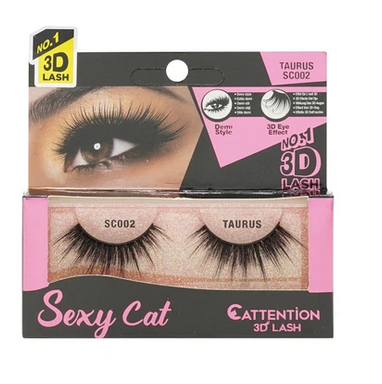3D Sexy Cat Eyelashes - Natural & Dramatic False Lashes for Women (Choose Your Style) | Perfect for Halloween, Cosplay, and Night Out Makeup Looks