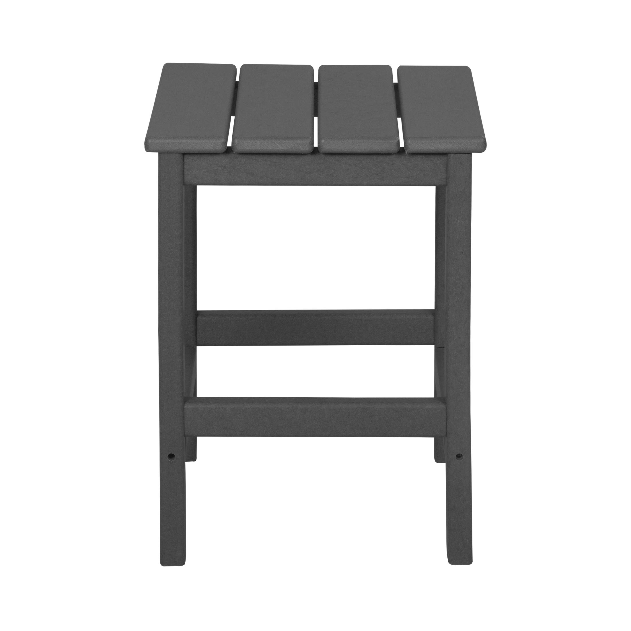 WestinTrends Malibu 3-Piece Outdoor Patio Furniture Set - All-Weather Poly Lumber Adirondack Coffee Table & 2 Side Tables in Gray - Perfect for Backyard, Poolside & Garden Relaxation