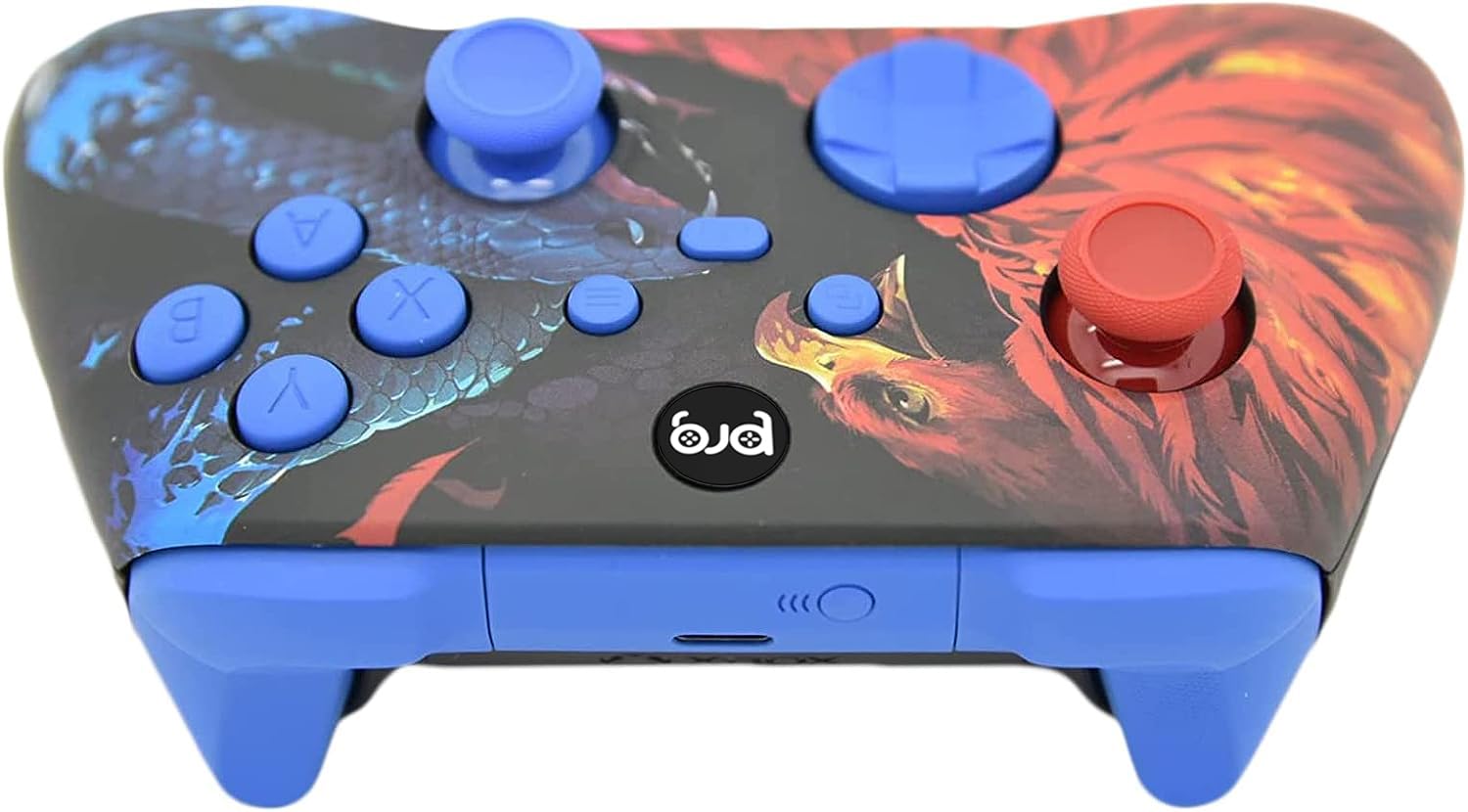 Custom Hand Airbrushed Fade Xbox Controller for Xbox Series X/S & Xbox One - Premium Gaming Accessory with Blue Inserts (Perfect for Competitive Gaming & Gift Giving)