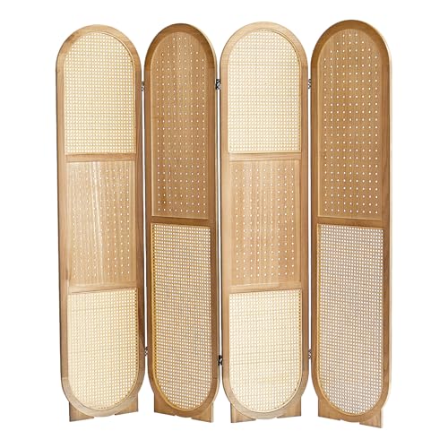4 Panel Rattan-light Brown