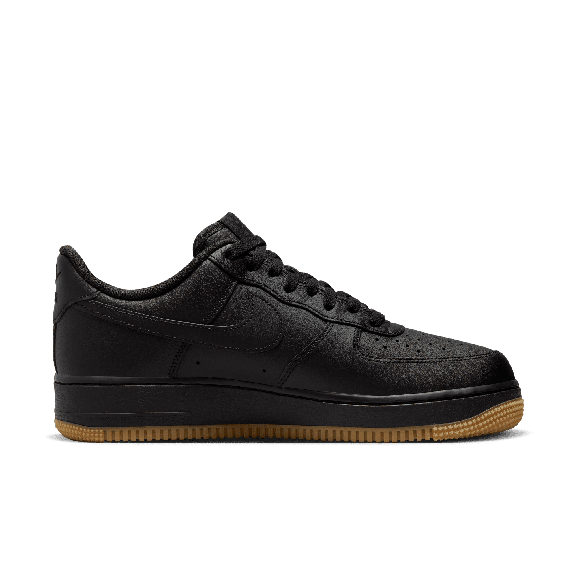 Nike Air Force 1 '07 Sneakers - Black Gum Sole - Men's/Women's Basketball Shoes - Perfect for Casual Wear, Street Style & Everyday Comfort
