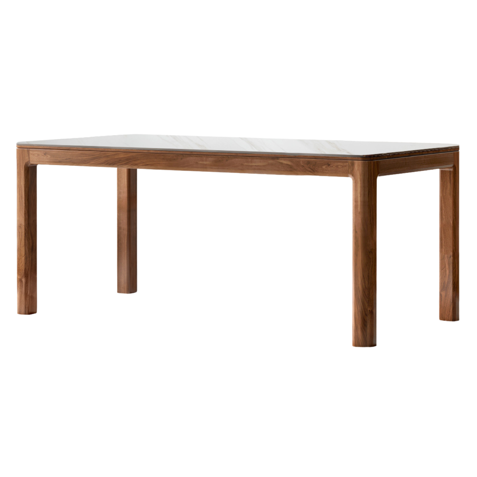 Premium Black Walnut Solid Wood Rock Slab Dining Table - Natural Wood Grain - Rustic Modern Farmhouse Style - Perfect for Dining Rooms, Kitchens & Open Concept Living Spaces