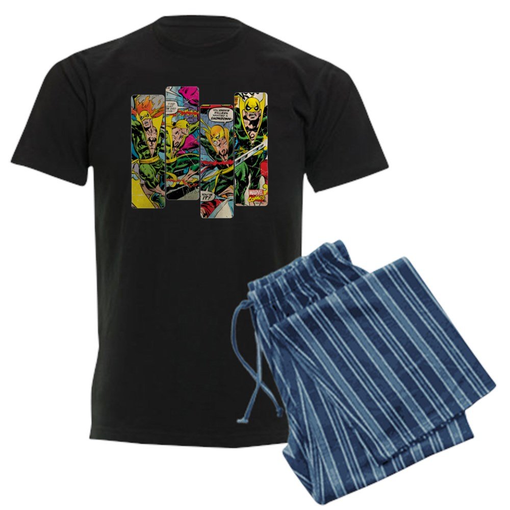 Marvel Iron Fist Graphic Men's Pajama Set - Soft Cotton Sleepwear for Men, Superhero Lounge Pants & Shirt - Perfect for Sleepovers, Movie Nights & Comic Conventions