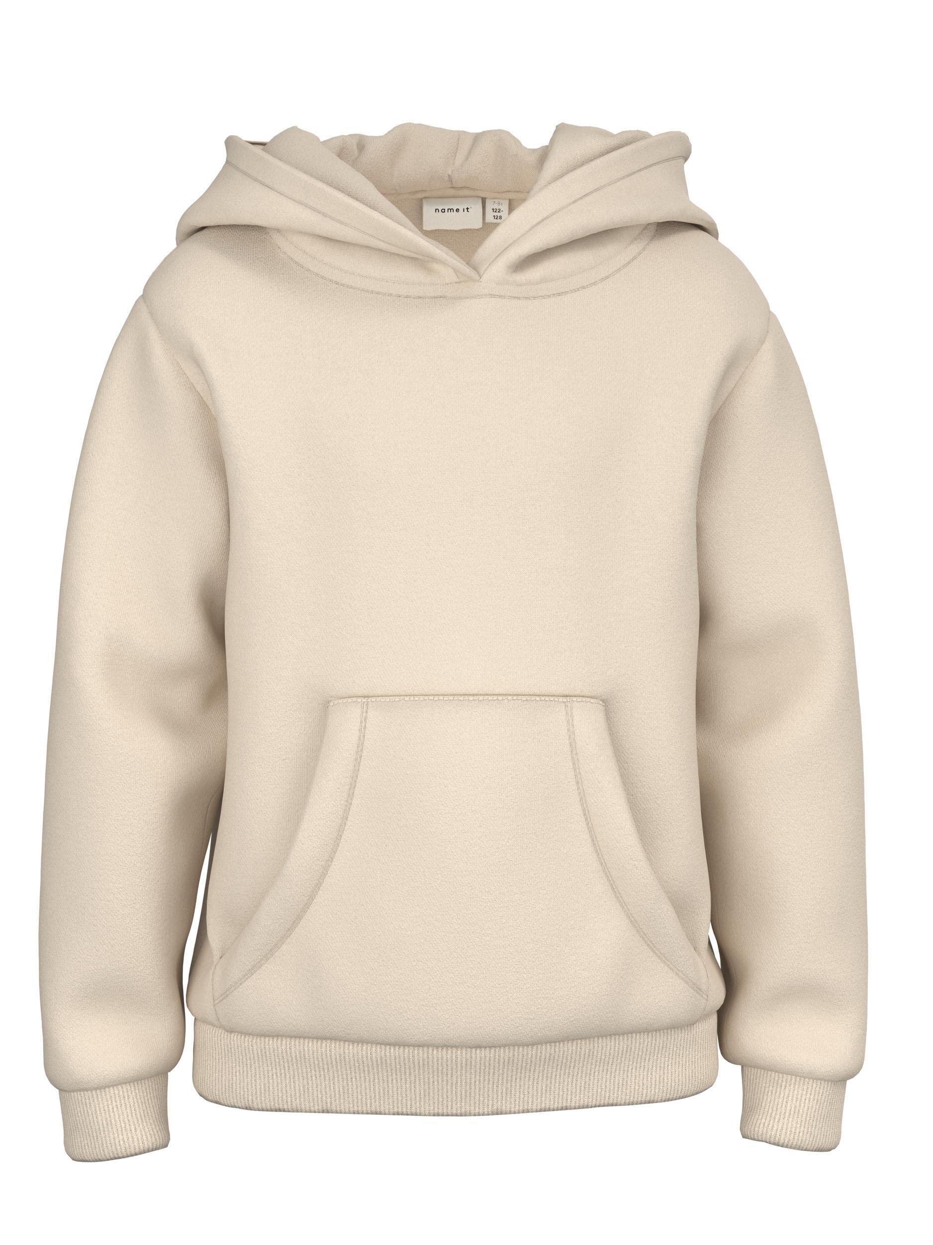 NAME IT Girls Nkflena Long Sleeve Sweatshirt with Hood - Cozy Pullover for Casual Wear, School, and Outdoor Activities