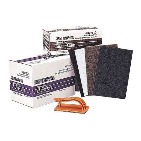 Ultra Fine Sanding Hand Pad Holder - Orange | Non-Slip Grip for Woodworking, Metal Polishing & DIY Projects