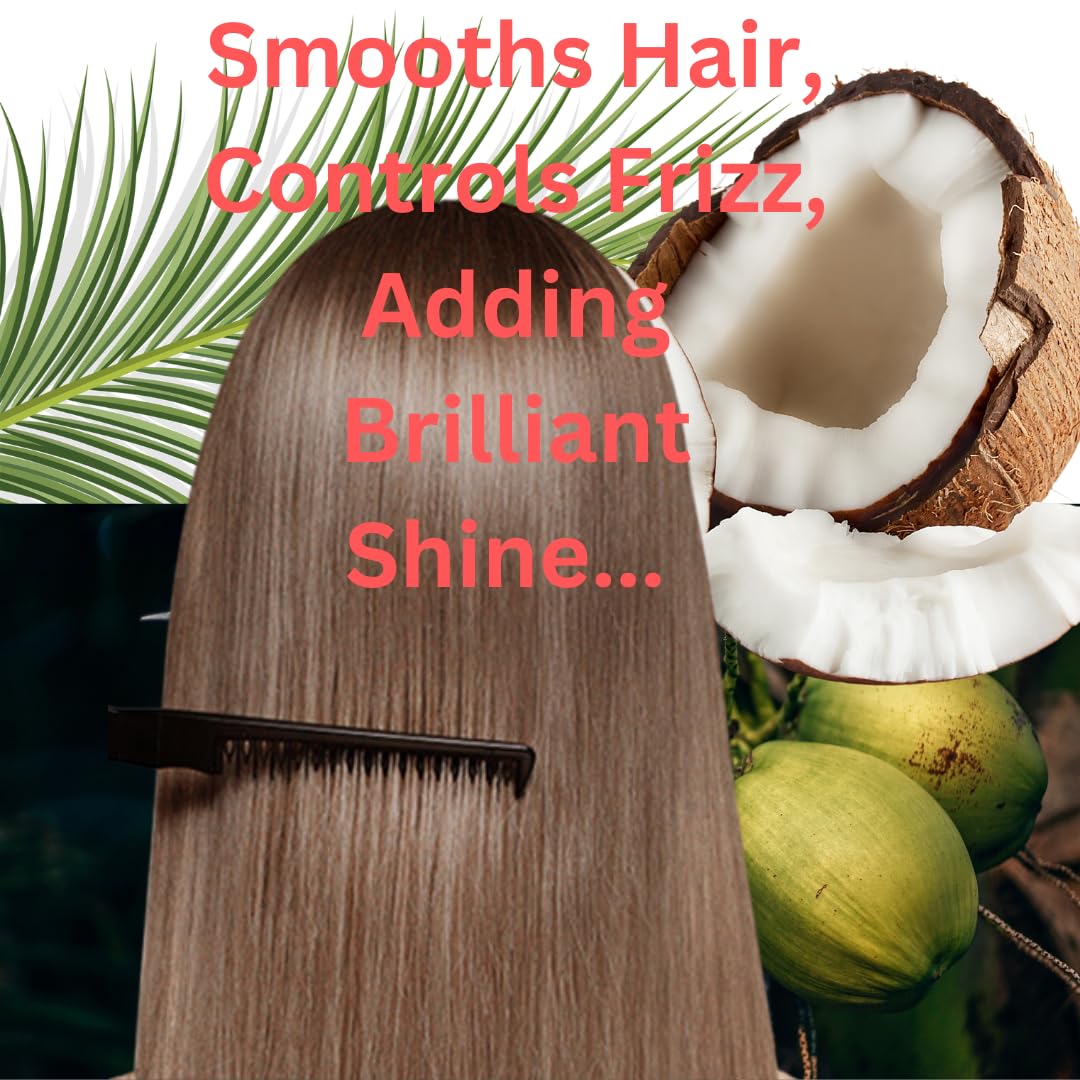 Coconut Daily Hydration Hair Care Bundle - Shampoo & Conditioner Set (17 Fl oz Each) + Leave-in Conditioner (10 oz) | Hydrating, Strengthening, Anti-Frizz & Breakage Control for Healthy Hair | Perfect for Dry, Damaged Hair & Daily Moisture Boost