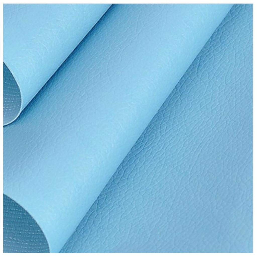 Premium Soft PU Leather Upholstery Fabric - Waterproof Faux Leather Leatherette for Sofa & Car Seat Covers (Light Blue, 1.38×1m) - Ideal for DIY Home Decor, Automotive Interiors & Furniture Restoration Projects