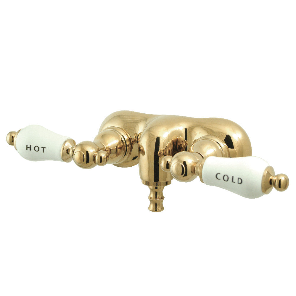 Kingston Brass CC43T8 Vintage 3 3/8 Inch Wall Mount Tub Faucet - Classic Bathroom Fixture for Traditional & Farmhouse Style Homes