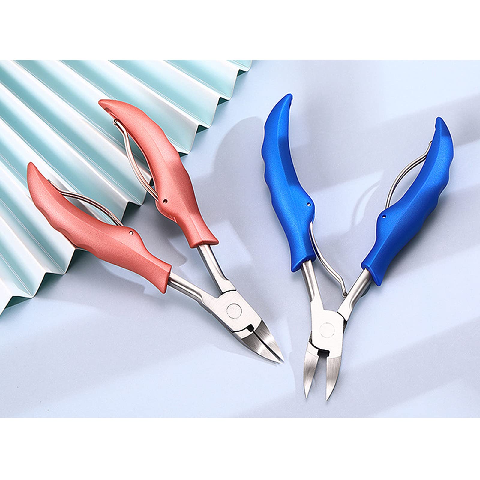 Ubersweet® Professional Toenail Clippers for Ingrown & Thick Toenails - Multi-Functional Foldable Nail Care Kit with Trimmer, Cleaner & File - Perfect for Home, Travel & Pedicure Care