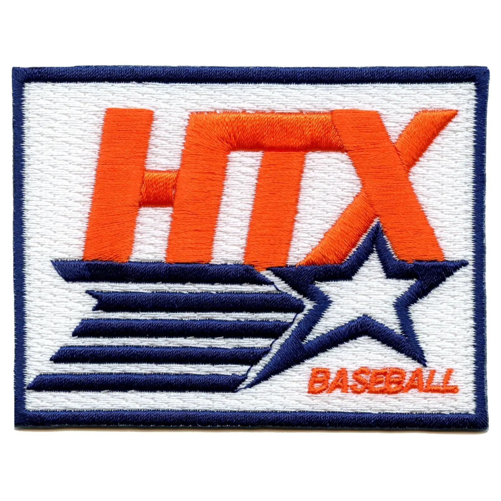 HTX Baseball Team Embroidered Patch - Houston Texas Sports Parody Iron-On for Jerseys, Hats & Bags | Fan Apparel & DIY Customization