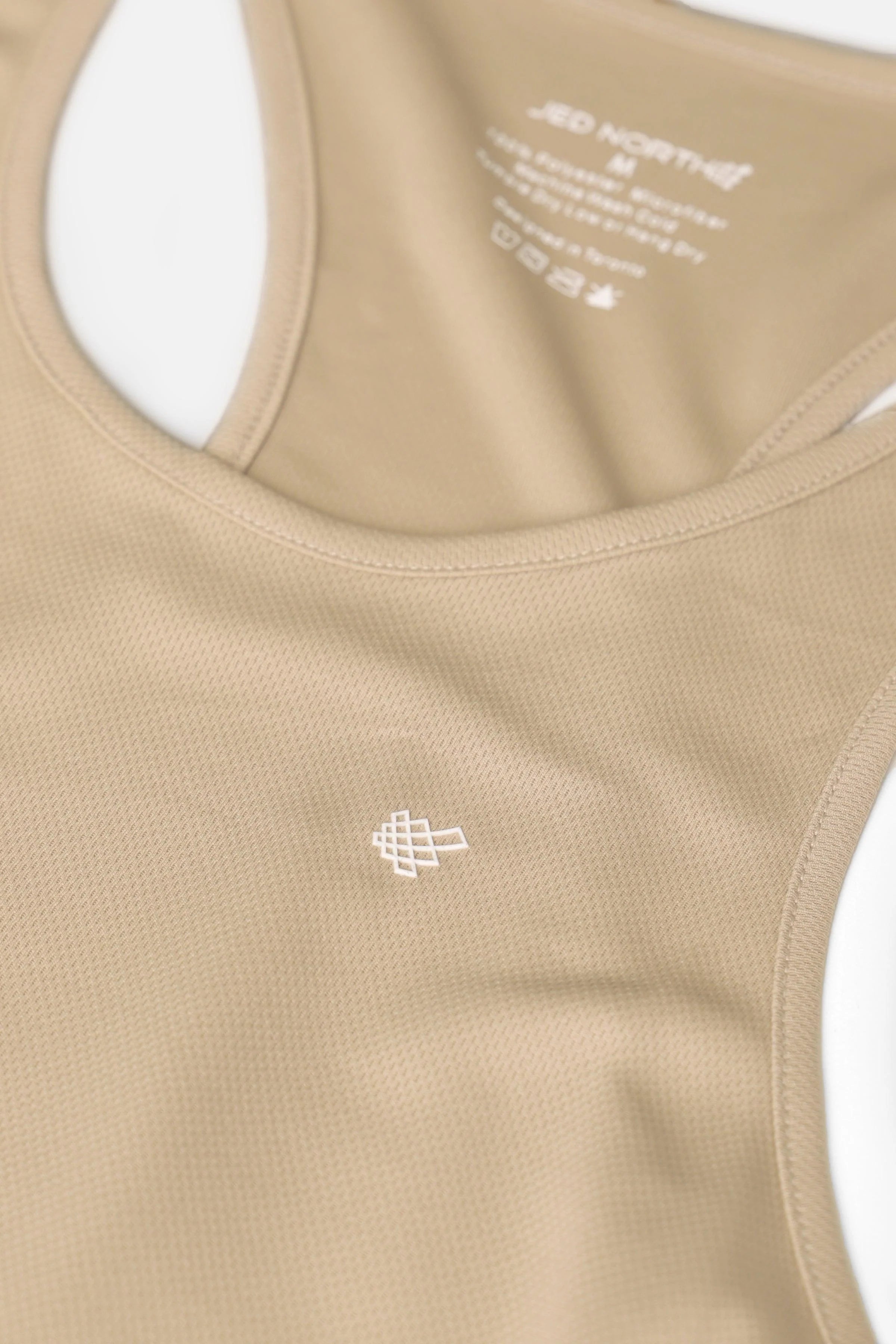 Jed North Microfiber Dri-Fit Tank Top - Khaki Beige | Moisture-Wicking Athletic Shirt for Workouts & Casual Wear