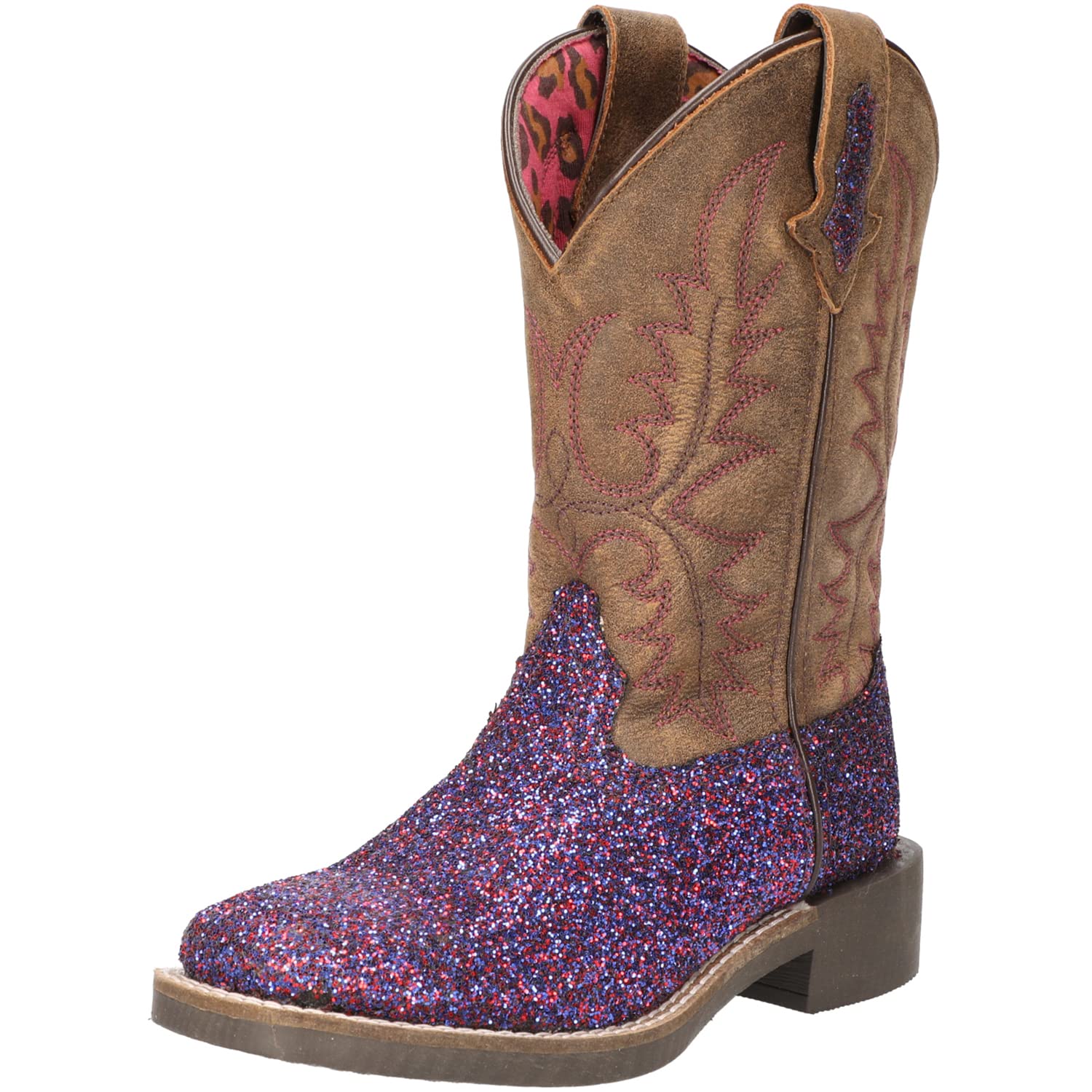 Smoky Mountain Kids Ariel Leather Western Cowboy Boots for Girls - Durable & Stylish for Rodeo, Horse Riding & Country Fashion