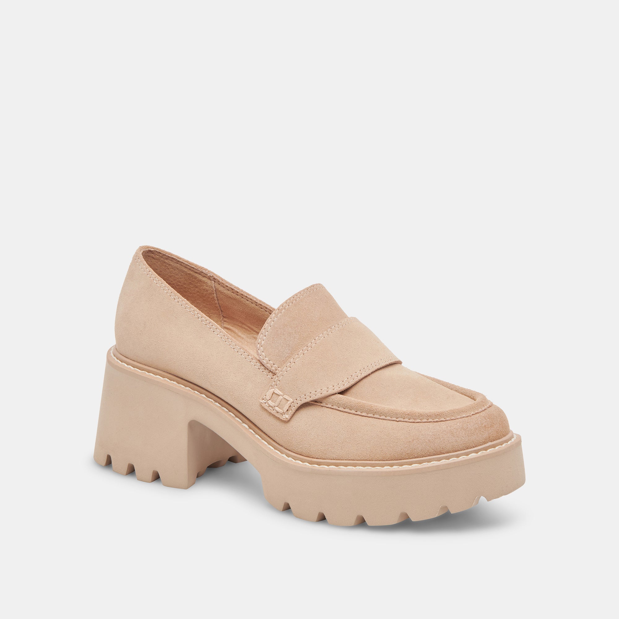 HALONA Loafers for Women - Comfortable Dune Suede Slip-On Shoes - Perfect for Office, Casual Wear & Travel