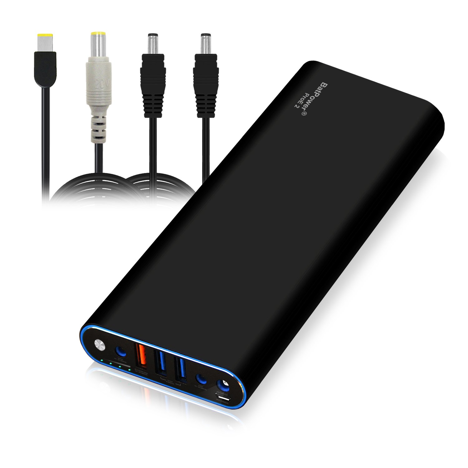 BatPower EX15L 210Wh Portable Laptop Power Bank - Universal External Battery for Lenovo ThinkPad, Carbon, Ultrabook, IdeaPad, Helix, Flex, Yoga | Fast USB QC Charging for Laptops, Tablets & Smartphones | Perfect for Travel, Work & Emergency Power Backup