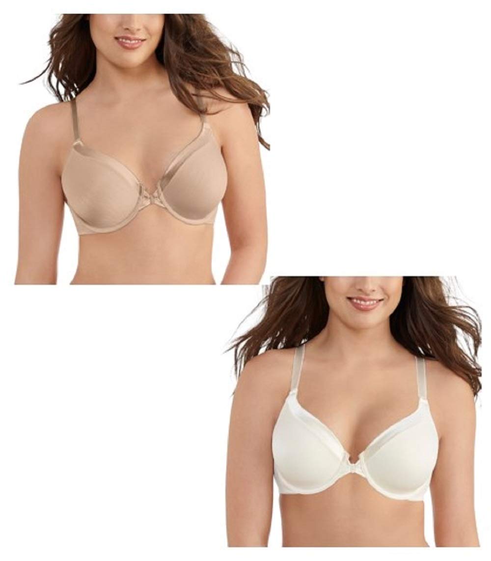 Vanity Fair Women's Front Closure Bra with No-Poke Underwire - Comfortable Wireless Support for 34B-44DDD - Perfect for Everyday Wear & Work