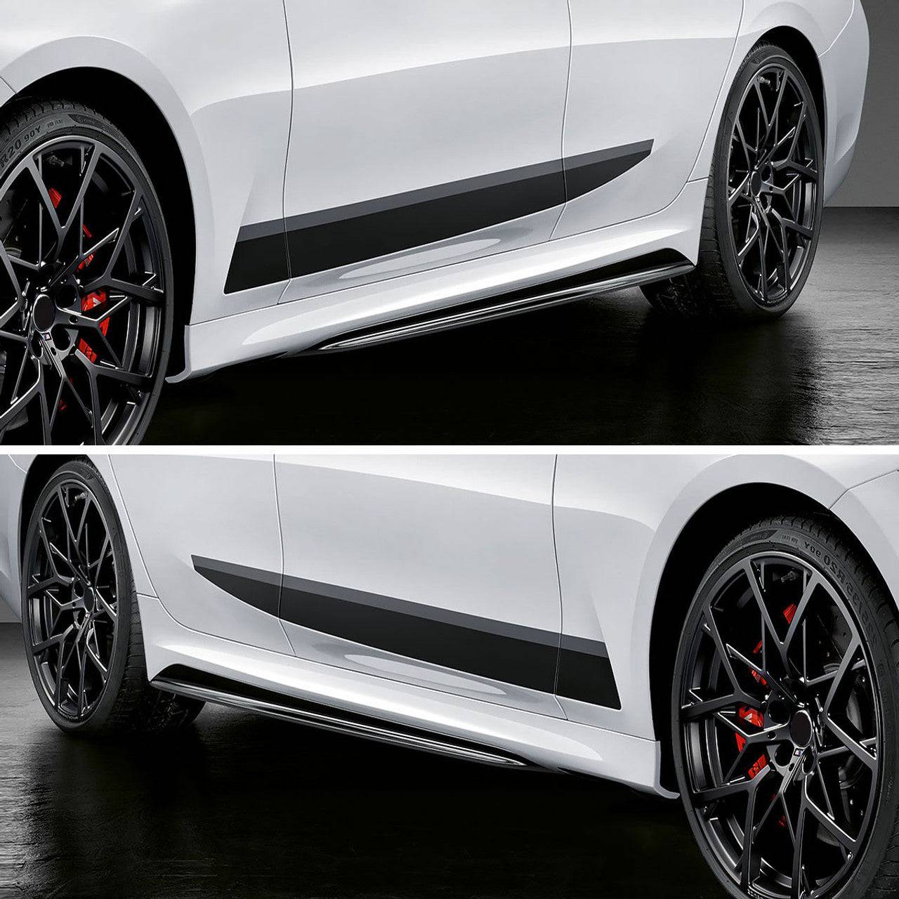 2019-2023 BMW 3 Series G20 M Sport/M340i Glossy Black ABS 2PC Side Skirts - Aerodynamic Body Kit for Enhanced Style & Performance - Perfect for Car Enthusiasts & Street Racing