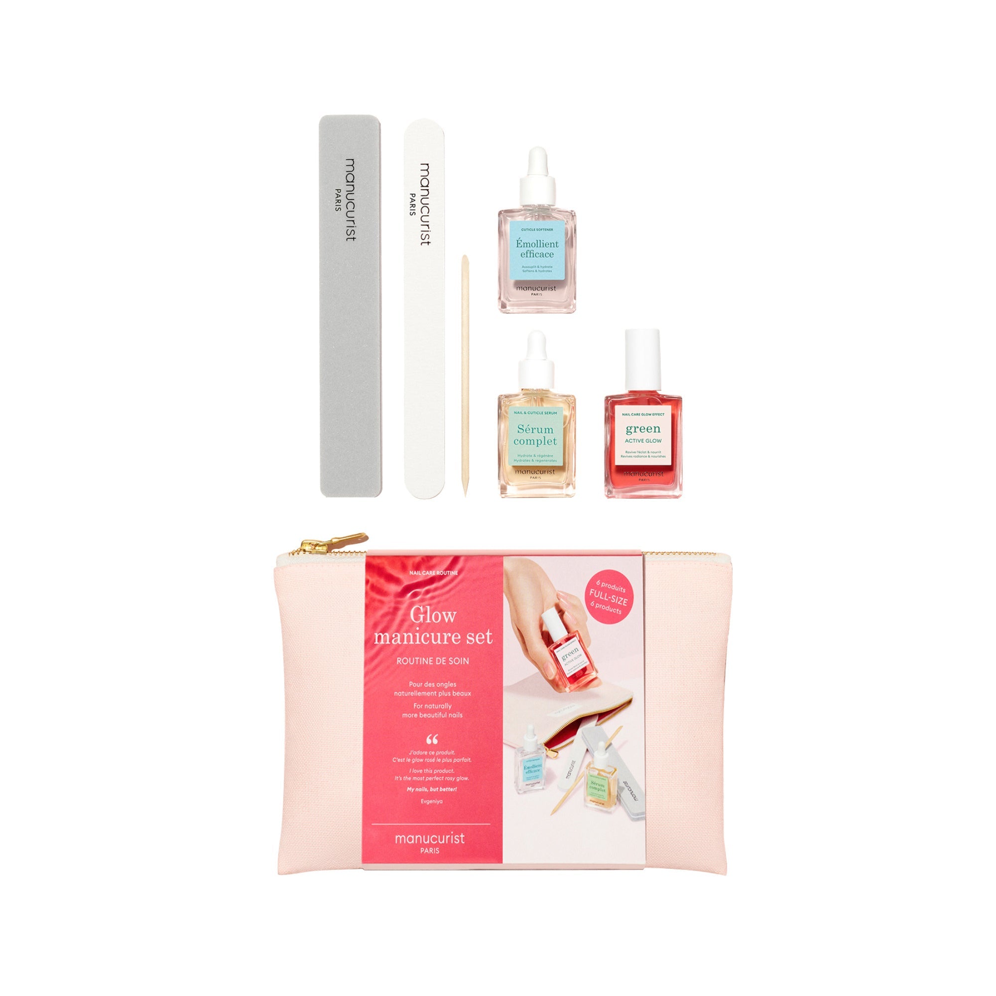 Professional Glow Manicure Set for Nails - At-Home Gel Polish Kit with LED Light, Perfect for DIY Nail Art & Salon-Quality Manicures (Great Gift for Women & Teens)