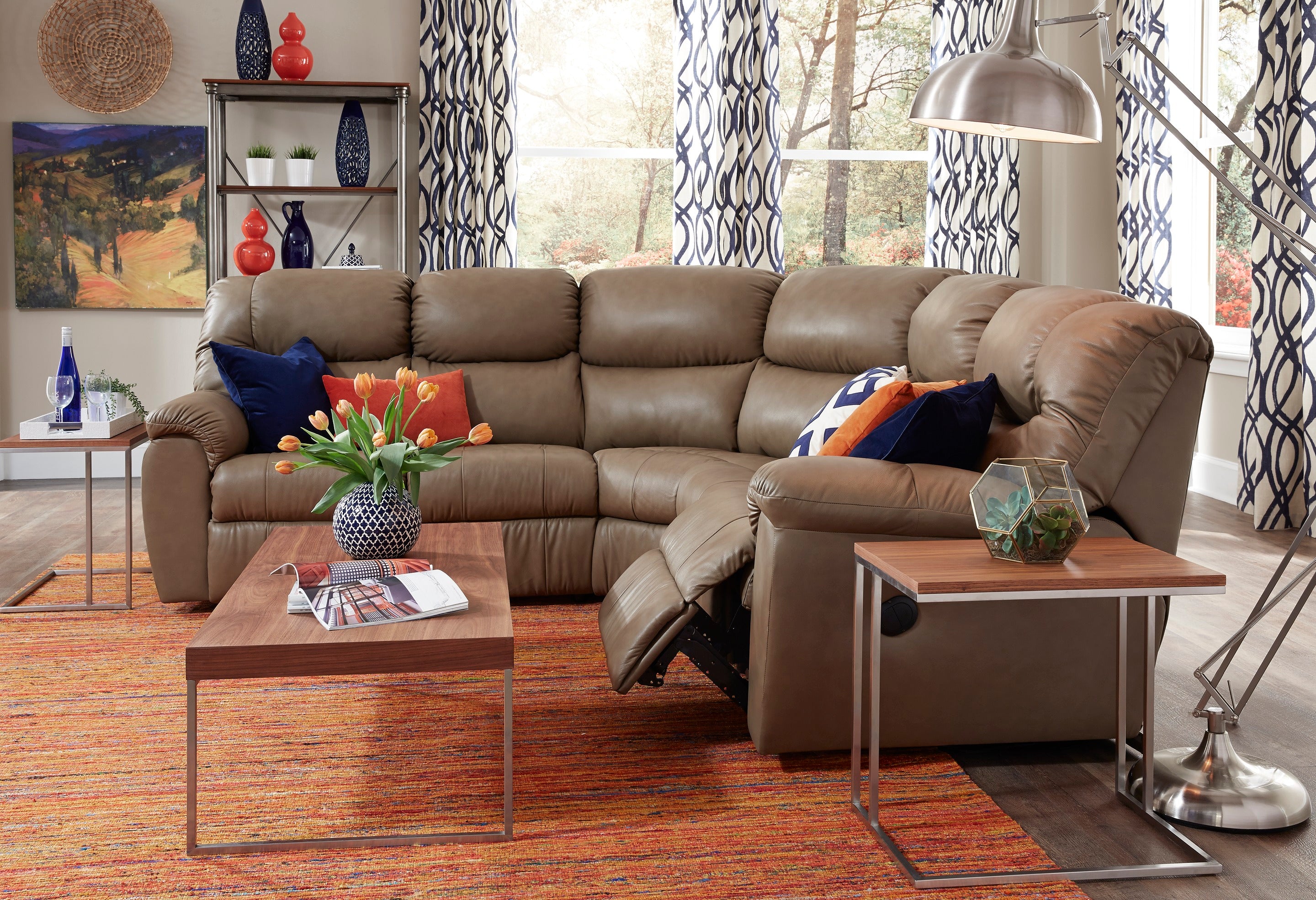 Palliser Custom Made Manual Recliner Loveseat - Regent Collection | Premium Comfort for Living Room & Home Theater | Durable Fabric & Ergonomic Design