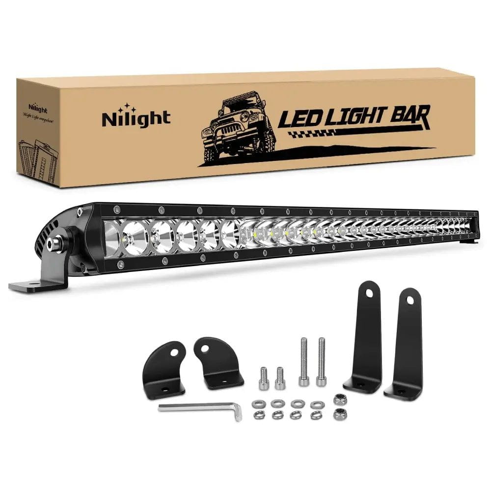 31 Inch 150W 14500LM Slim LED Light Bar - Spot Flood Combo for Off-Road Trucks, ATVs, Boats & Emergency Vehicles - Waterproof & Durable Off-Road Lighting