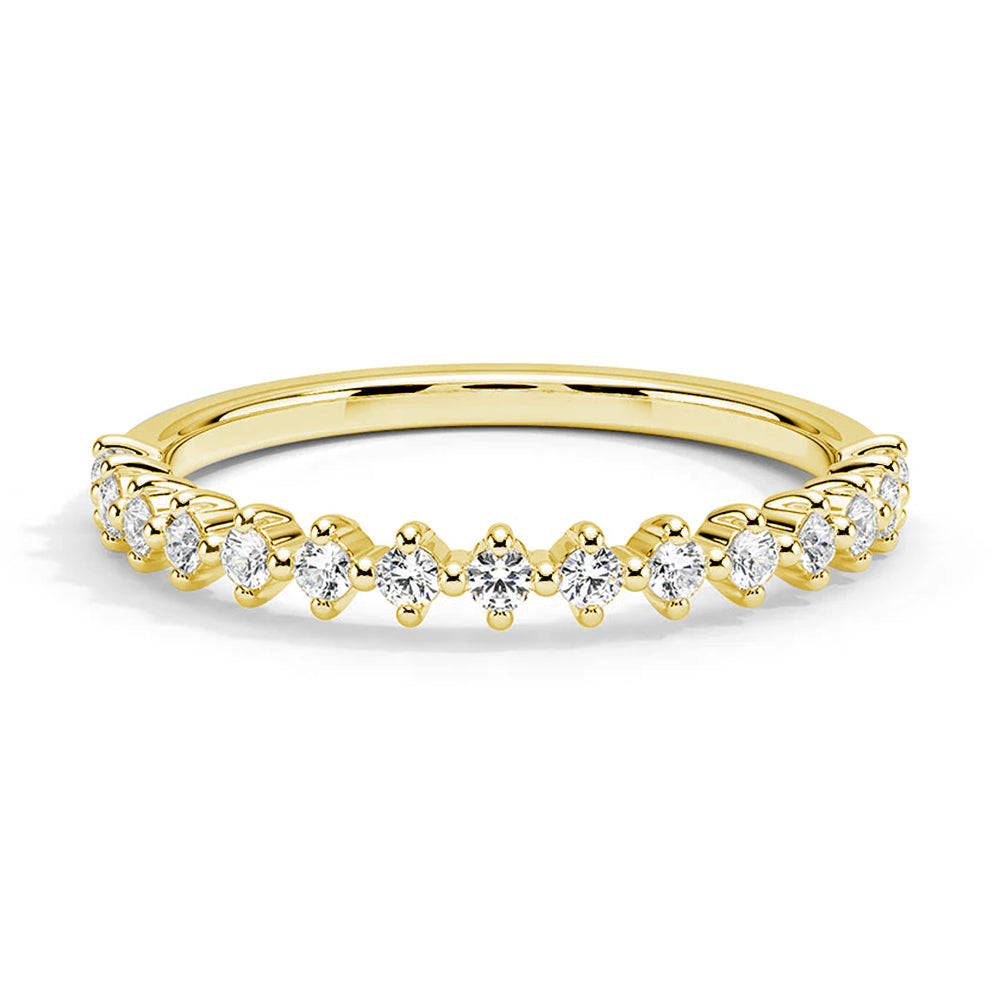 Lab Grown Diamond Half Eternity Ring - Celestial Compass Design for Women | Perfect for Engagement, Anniversary, Wedding & Special Occasions
