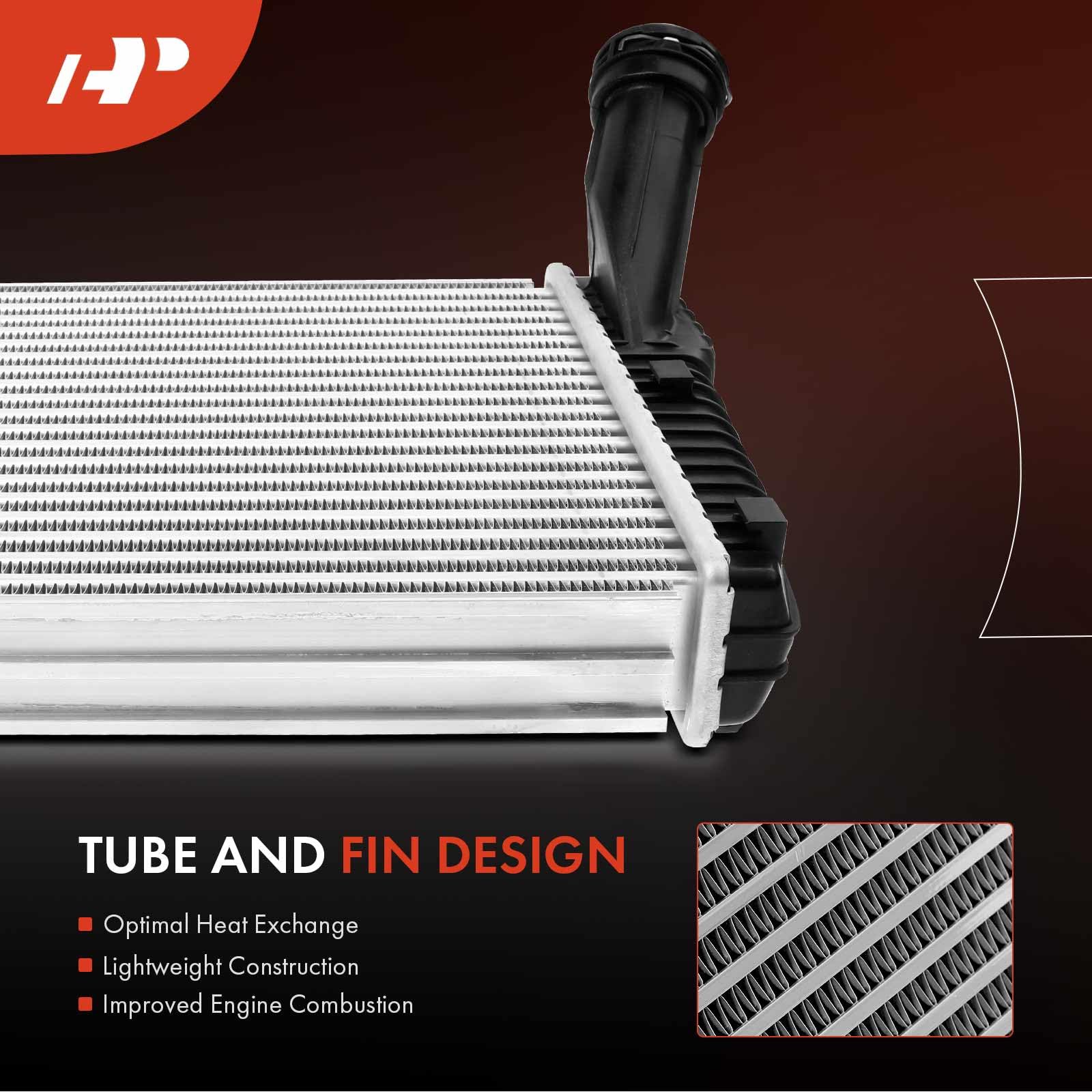 Premium Turbo Intercooler for Audi Q7 2008-2015 3.0L, VW Touareg 2009-2010/2013-2016 3.0L & Porsche Cayenne 2011-2017 3.0L - High Performance Replacement Part for Turbocharged SUVs - Perfect for Off-Roading, Towing & Performance Upgrades