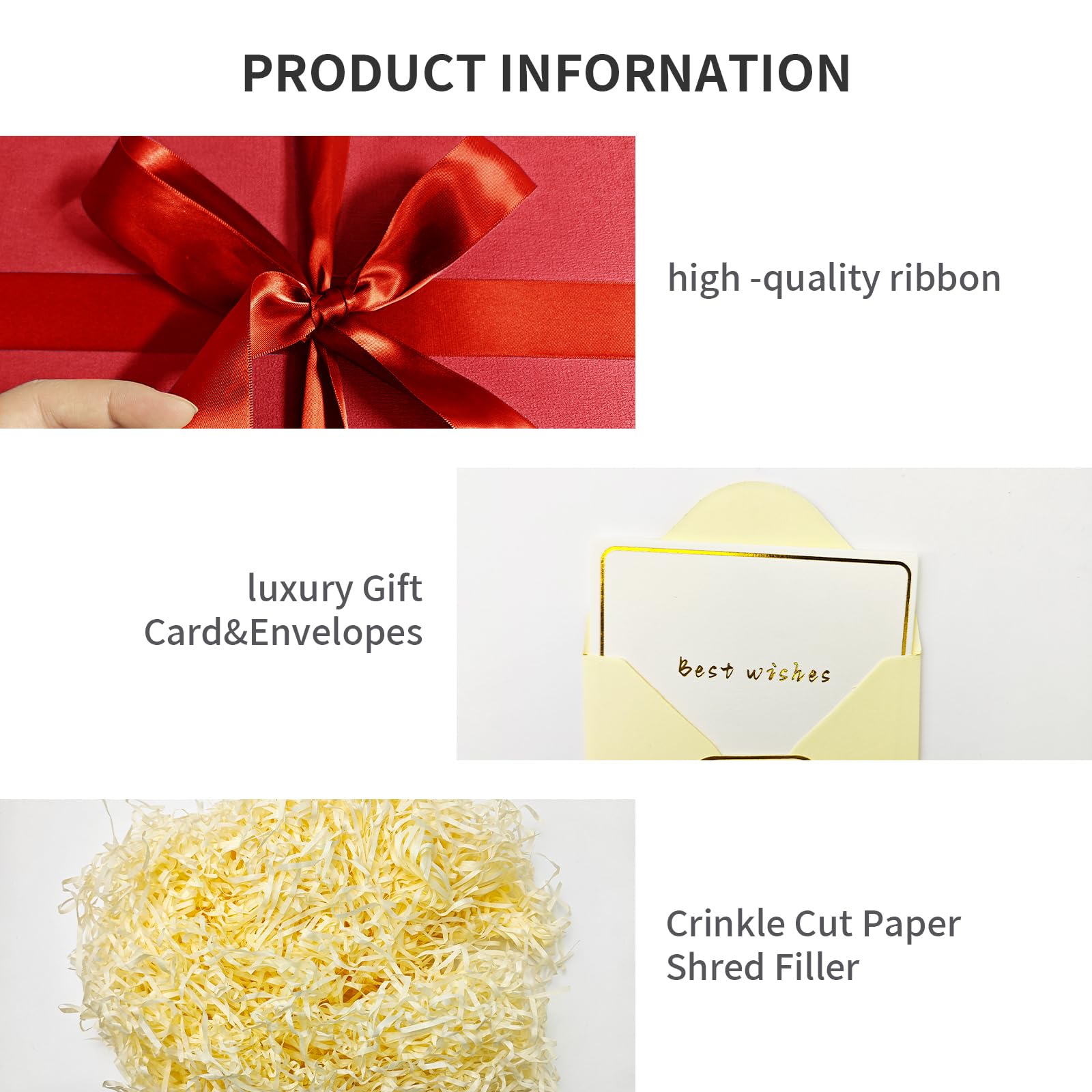 Premium 12x12x10 Inch Large Red Gift Box - Elegant Present Packaging for Birthdays, Valentine's Day, Christmas & Special Occasions - Perfect for Jewelry, Chocolates & Luxury Gift Wrapping