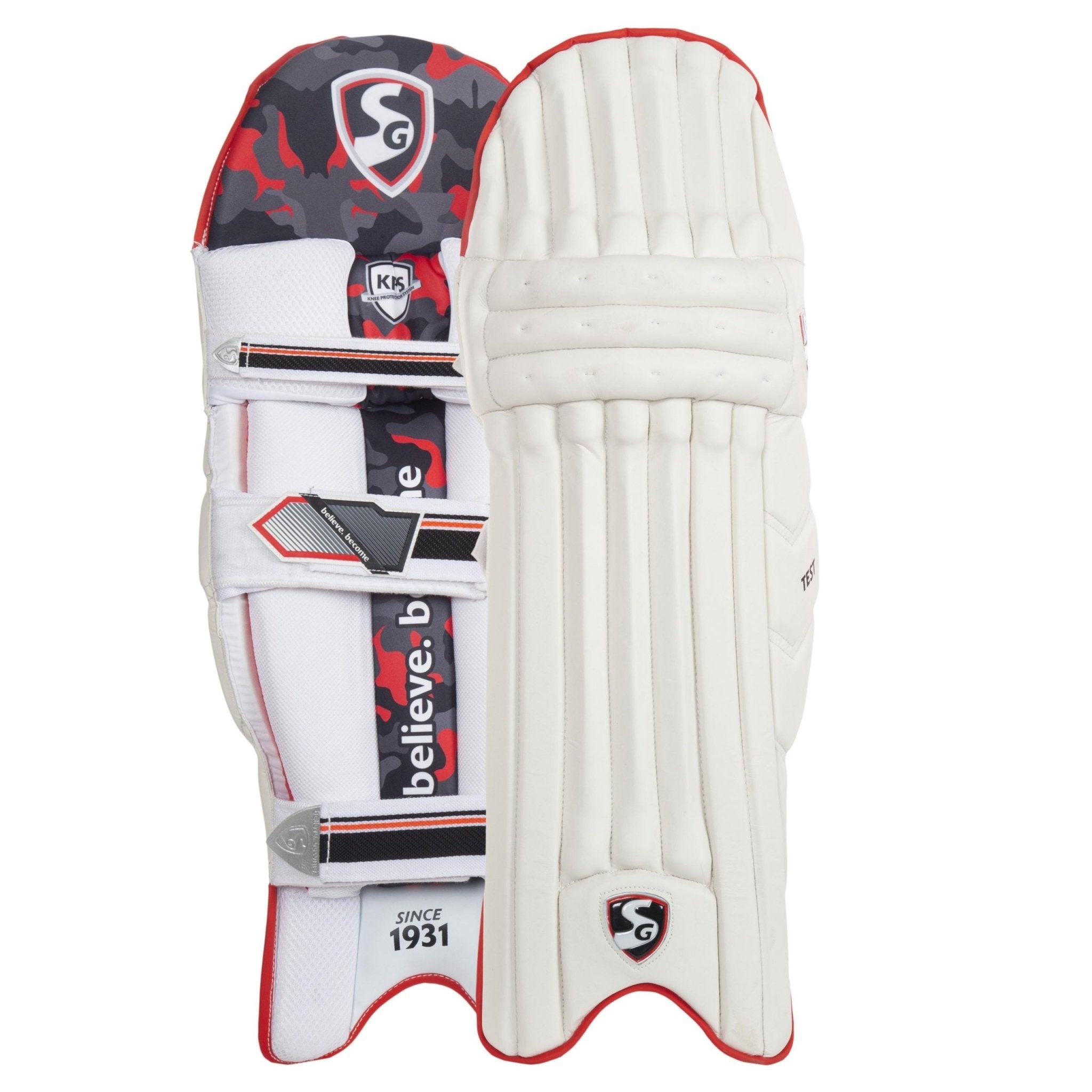 Premium SG Test Cricket Batting Pads - Lightweight Leg Guards for Professional & Amateur Players - Perfect for Practice, Matches & Training Sessions