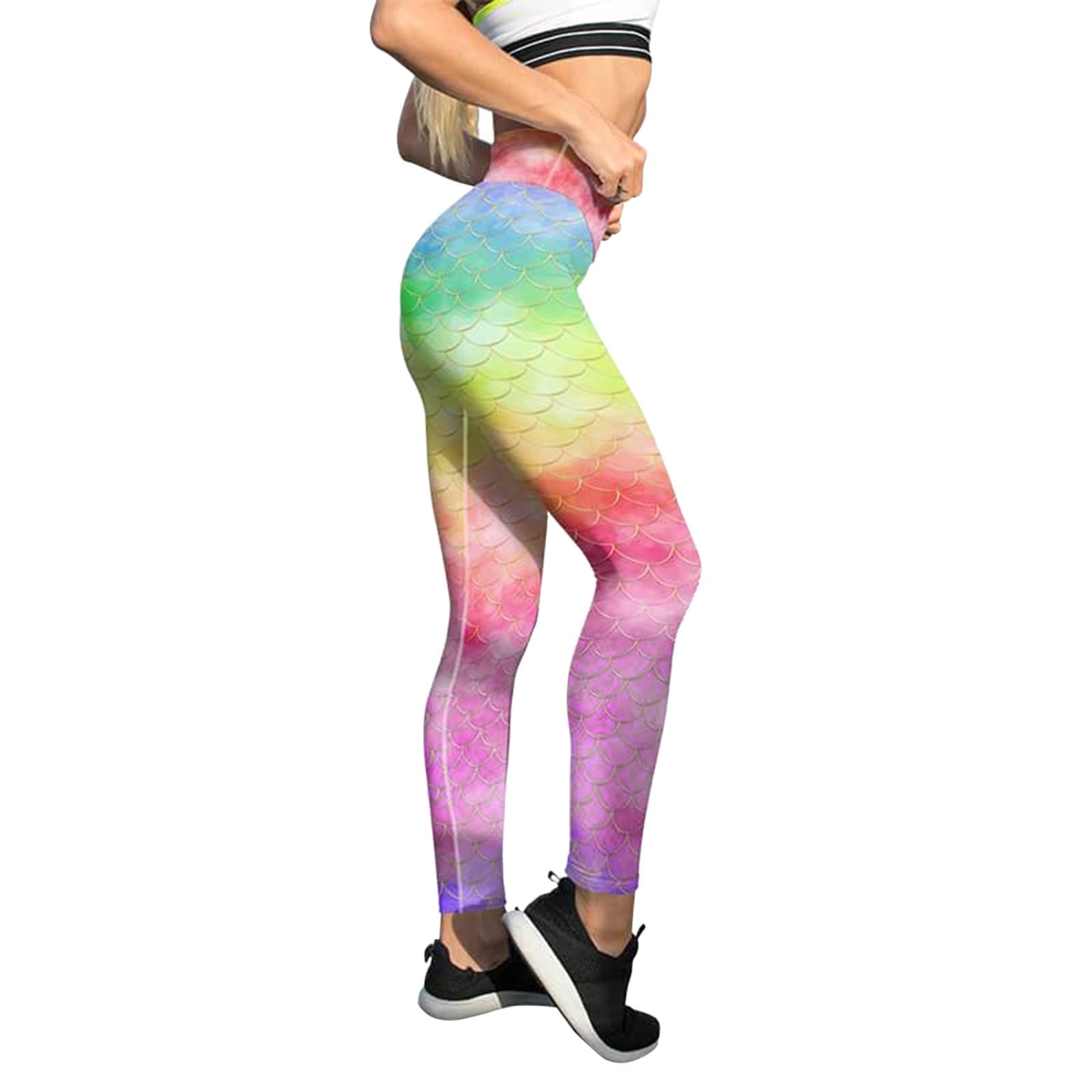 High Waist Yoga Pants for Women - Tummy Control Workout Leggings - Compression Fitness Leggings - Moisture Wicking Athletic Pants for Running, Gym & Lounge Wear